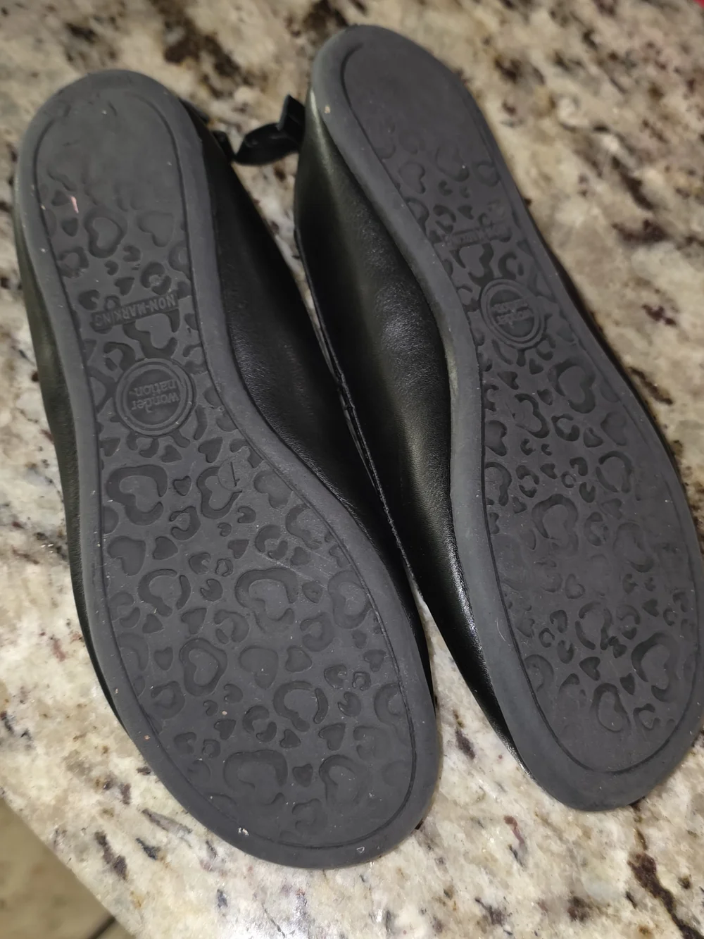 wonder nation Black Girls' Mary Jane Ballet Flats with Bow